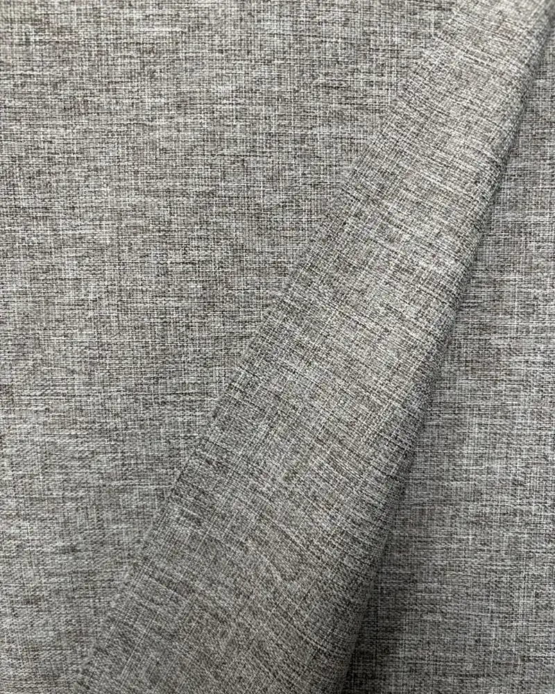 Linen-look curtain fabric with a textured weave